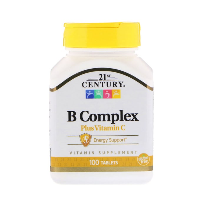 21st Century B Complex Plus Vitamin C Tablet (100'S)