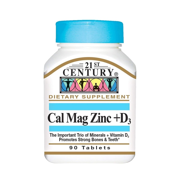 21st Century Cal Mag Zinc + D3 Tablet (90'S)