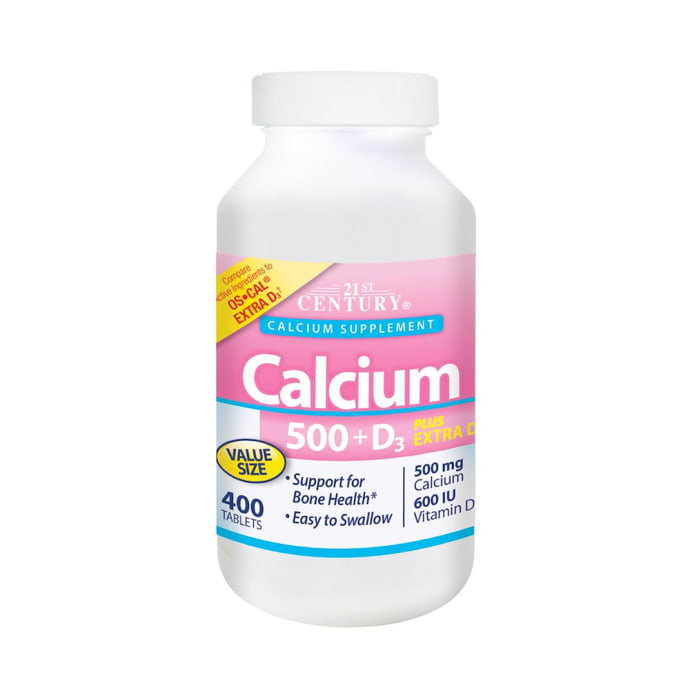 21st Century Calcium 500 + D3 Tablet (200'S)