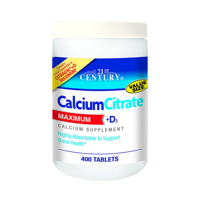 21st Century Calcium Citrate Maximum + D3 Tablet (240'S)