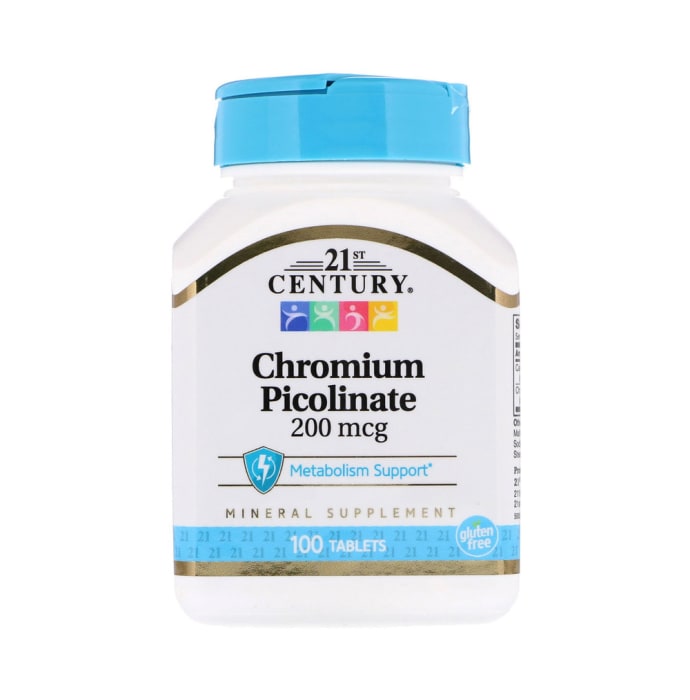 21st Century Chromium Picolinate 200mcg Tablet (100'S)