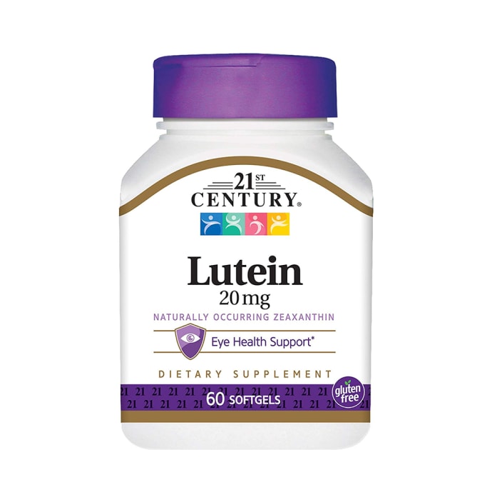 21st Century Lutein 20mg Softgels 