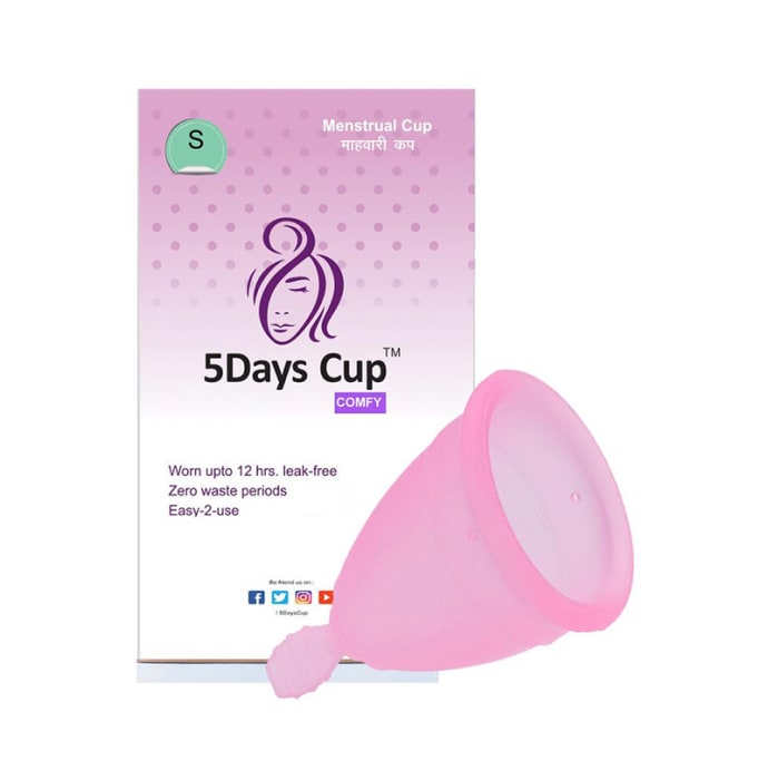 5DaysCup Comfy Reusable Menstrual Cup Small Pink