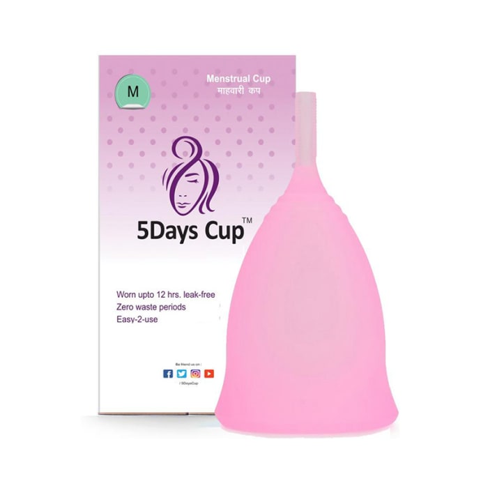 5DaysCup Reusable Menstrual Cup Large Pink