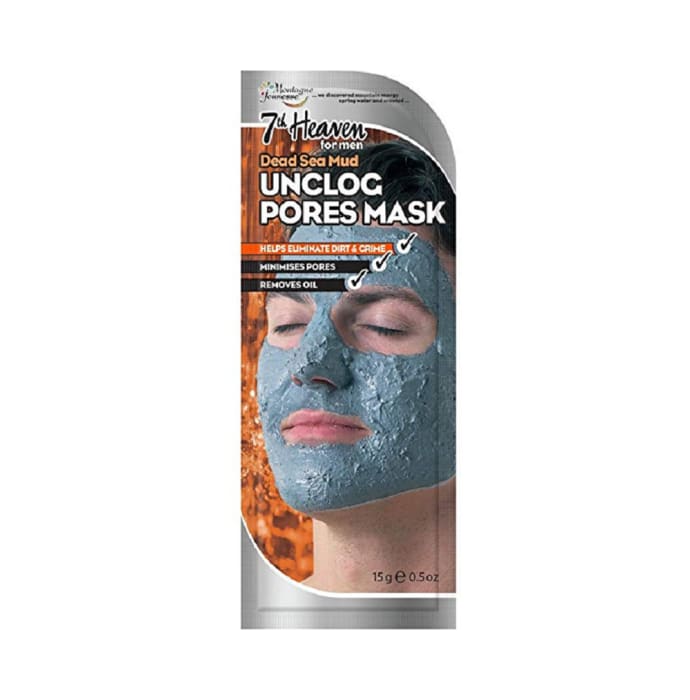 7th Heaven for Men's Unclog Pore Mask Dead Sea Mud (15gm)