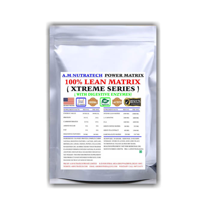 A.M Nutratech Power Matrix 100% Lean Matrix Xtreme Series (2lb)