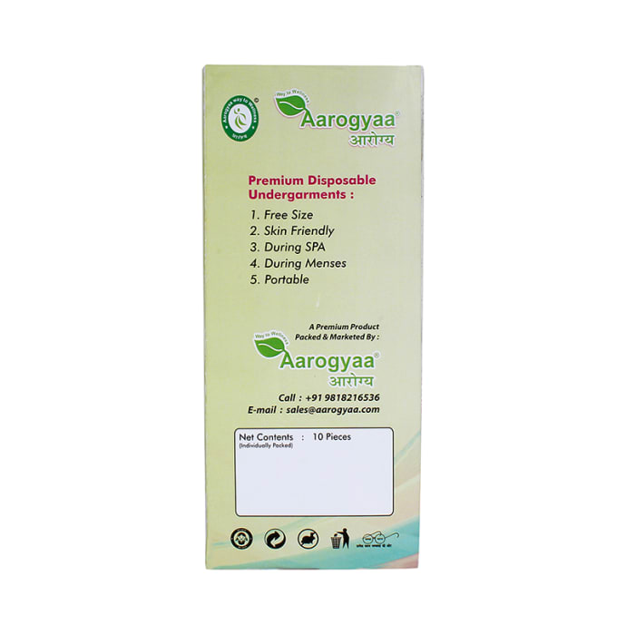 Aarogyaa Premium Disposable Undergarments with Sanitary Napkin