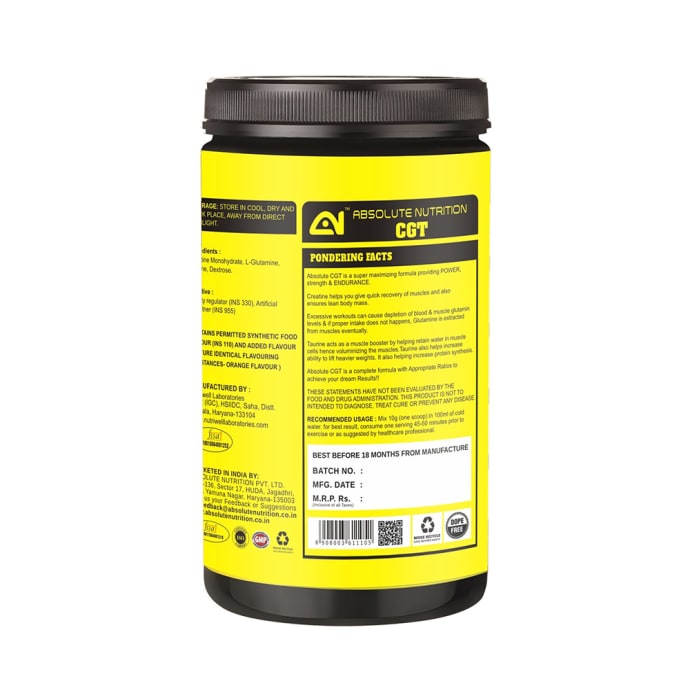 Absolute Nutrition CGT Powder Orange (400gm)