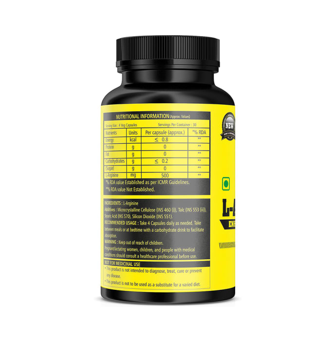 Absolute Nutrition L-Arginine Capsule (120'S)