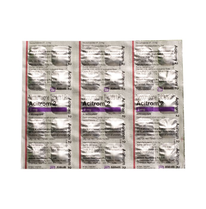 Acitrom 2mg Tablet (30'S)