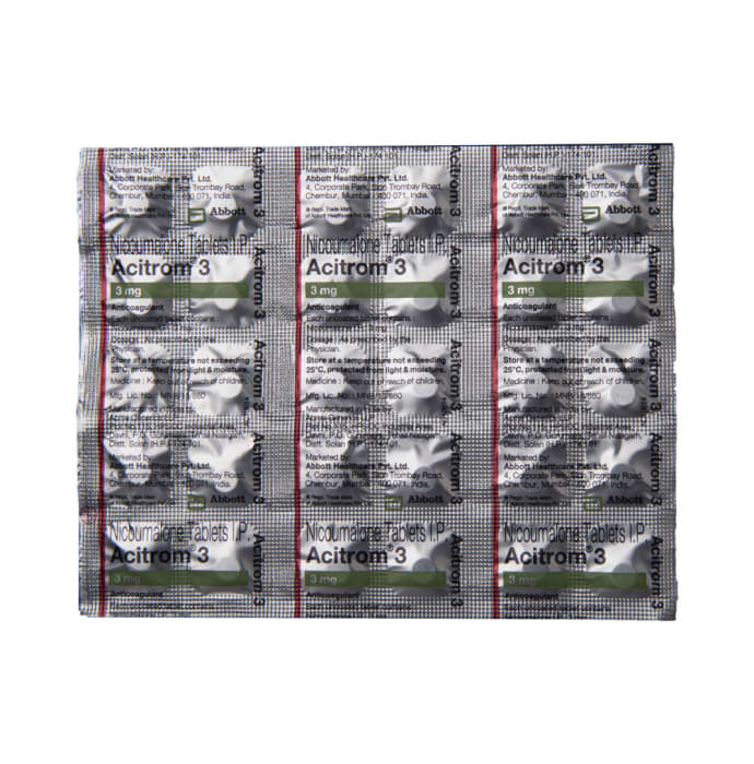 Acitrom 3mg Tablet (30'S)