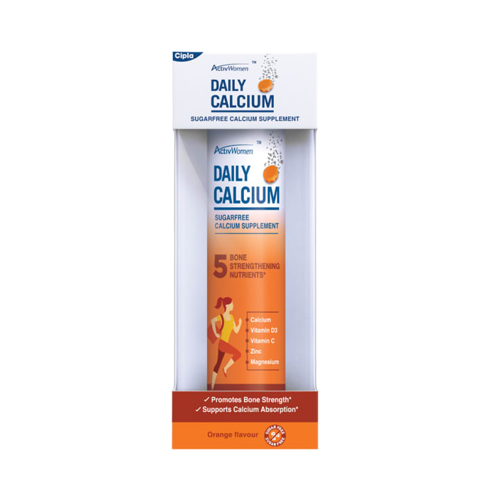 ActivWomen Daily Calcium Supplement Orange Sugar Free (10'S)