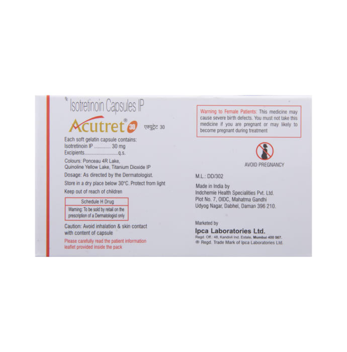 Acutret 30mg Capsule (10'S)