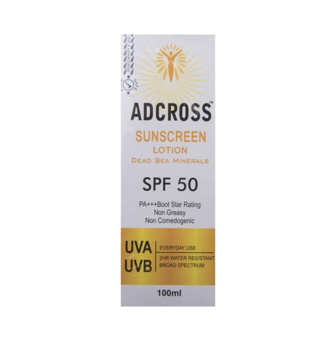 Adcross spf 50 sunscreen lotion (100ml)