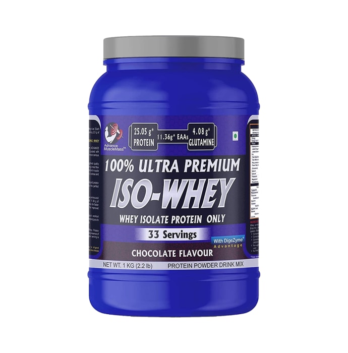 Advance MuscleMass 100% Ultra Premium Iso-Whey Powder Chocolate (2.2lb)