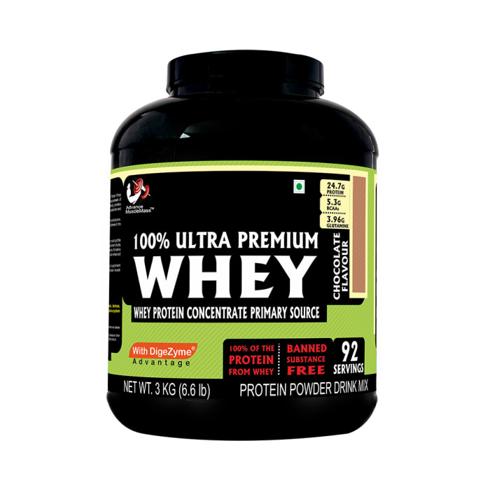 Advance MuscleMass 100% Ultra Premium Whey Protein Concentrate Chocolate (2.2lb)