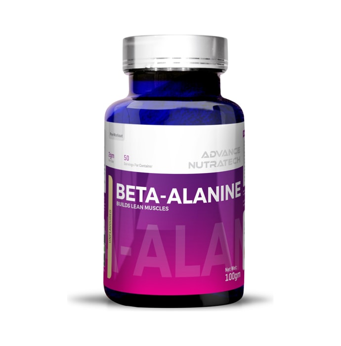 Advance nutratech beta-alanine pre-workout powder unflavoured (100gm)