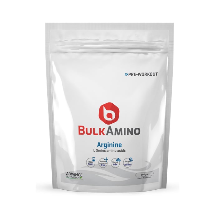 Advance Nutratech BulkAmino Arginine Powder Unflavoured (500gm)