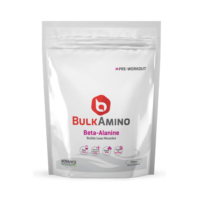 Advance Nutratech BulkAmino Beta-Alanine Powder Unflavoured (500gm)