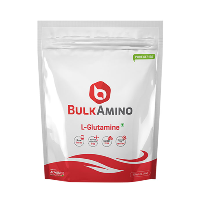 Advance nutratech bulkamino l-glutamine supplement powder (500gm)