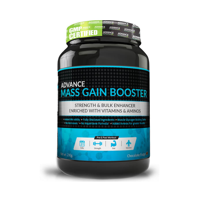 Advance nutratech mass gain booster powder chocolate fudge (2.2lb)