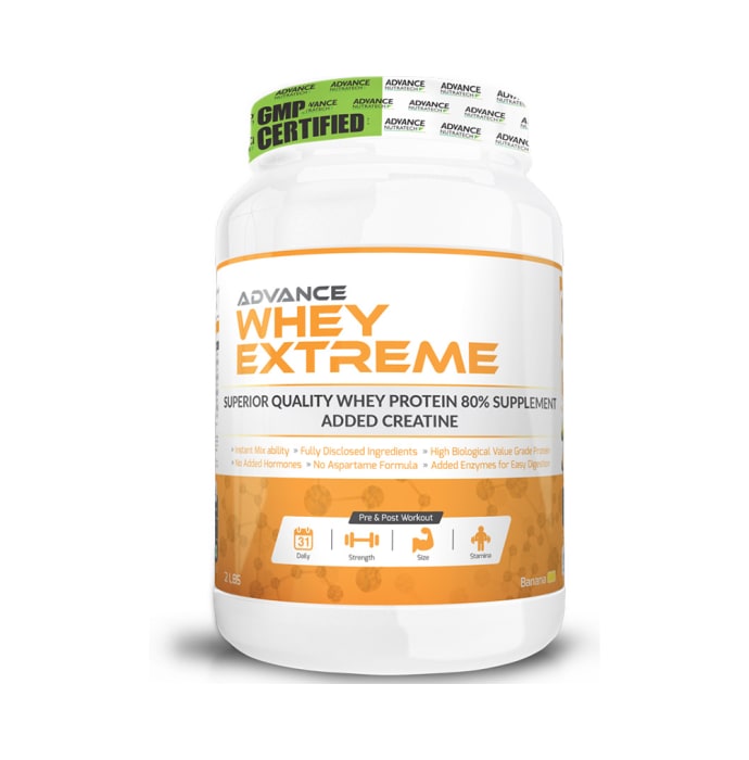 Advance nutratech whey extreme protein powder banana (2.2lb)