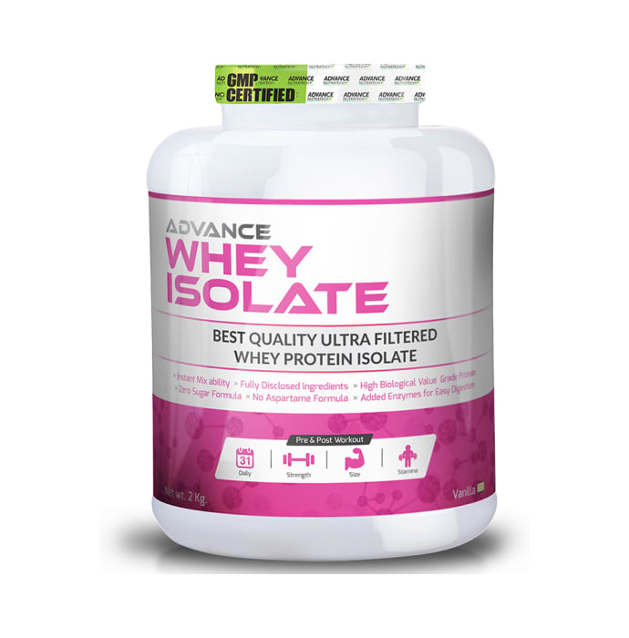 Advance nutratech whey isolate protein powder vanilla (1kg)