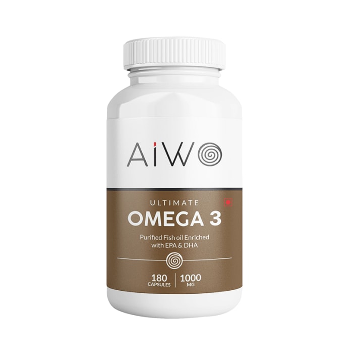 AIWO Ultimate Omega 3, 1000mg Softgels (180'S)