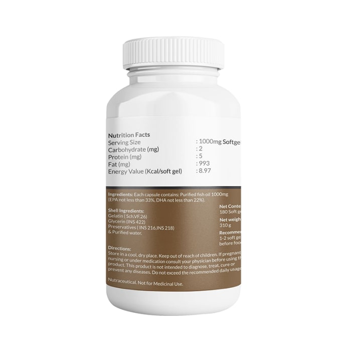 AIWO Ultimate Omega 3, 1000mg Softgels (180'S)