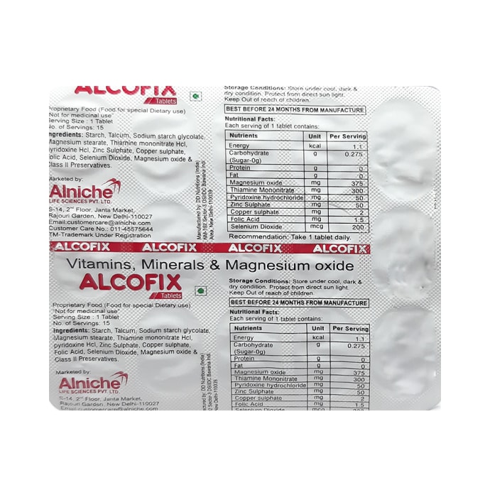 Alcofix Tablet (15'S)