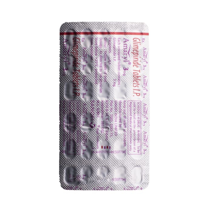 Amaryl 3mg Tablet (30'S)