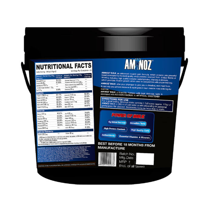 Aminoz Bulk Mass Gainer Rich Chocolate (11lb)