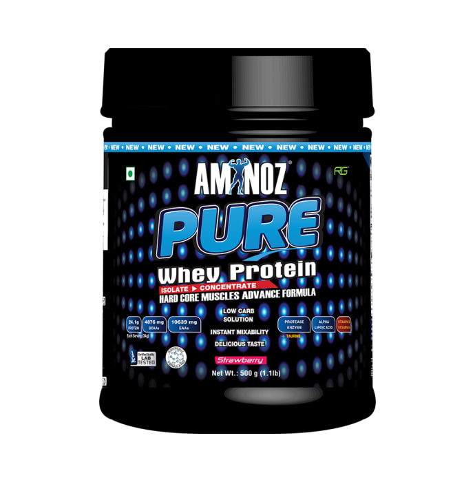 Aminoz Pure Whey Protein Strawberry (1.1lb)