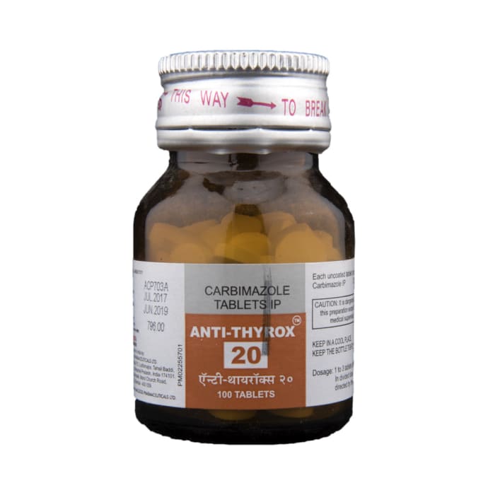 Anti-Thyrox 20mg Tablet (100'S)