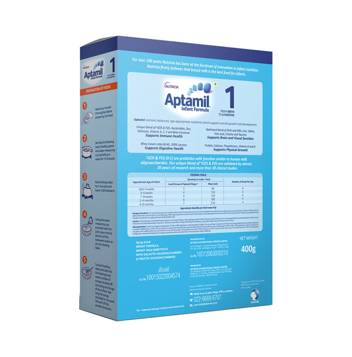 Aptamil Stage 1 Infant Formula Powder (400gm)