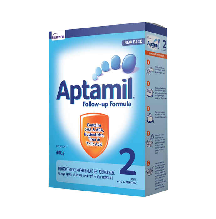 Aptamil Stage 2 Follow UP Formula Powder (400gm)