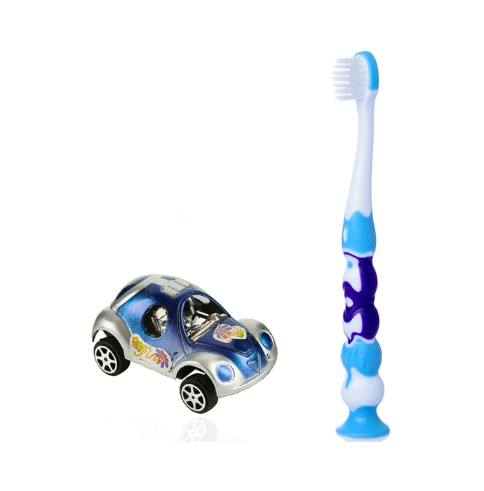 Aquawhite Aqua Ville Toothbrush Blue with Car Toy