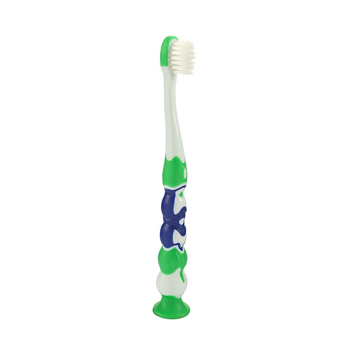 Aquawhite Aqua Ville Toothbrush Green with Car Toy