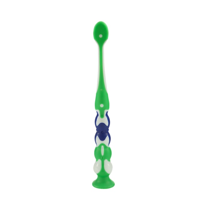 Aquawhite Aqua Ville Toothbrush Green with Car Toy