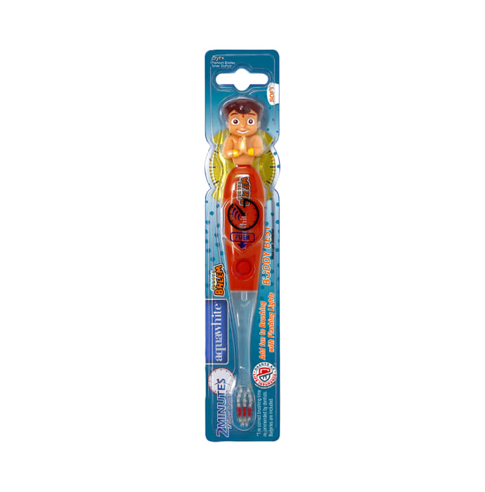 Aquawhite Buddy Best Flash Light Toothbrush Red Chhota Bheem