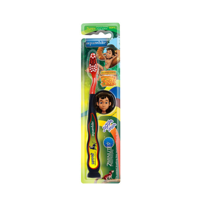 Aquawhite Jiggle Wiggle Toothbrush Black The Jungle Book