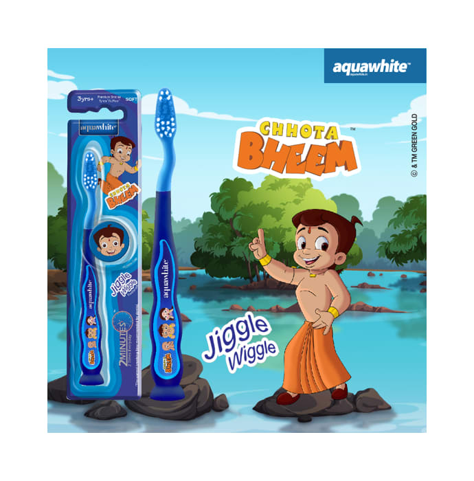 Aquawhite Jiggle Wiggle Toothbrush Blue Chhota Bheem