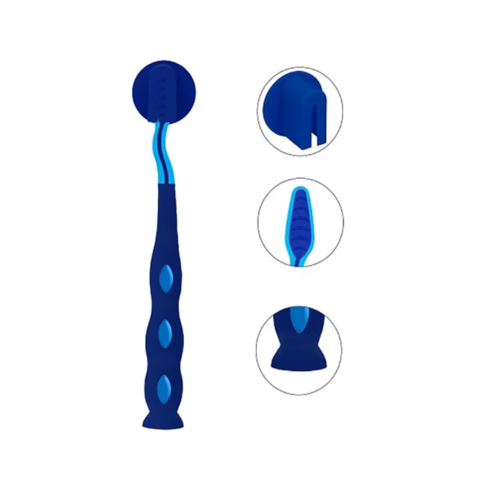 Aquawhite Jiggle Wiggle Toothbrush Blue Shimmer and Shine