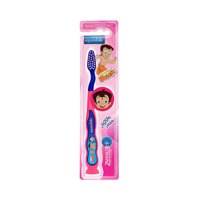 Aquawhite Jiggle Wiggle Toothbrush Pink Chhota Bheem