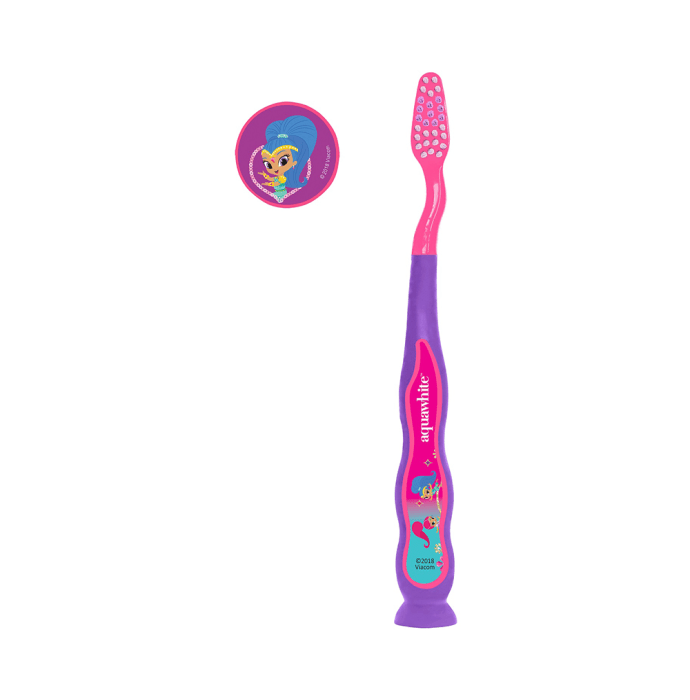 Aquawhite Jiggle Wiggle Toothbrush Purple Shimmer and Shine