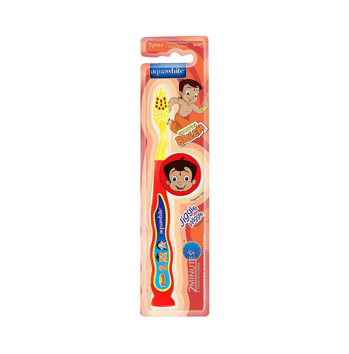 Aquawhite Jiggle Wiggle Toothbrush Red Chhota Bheem