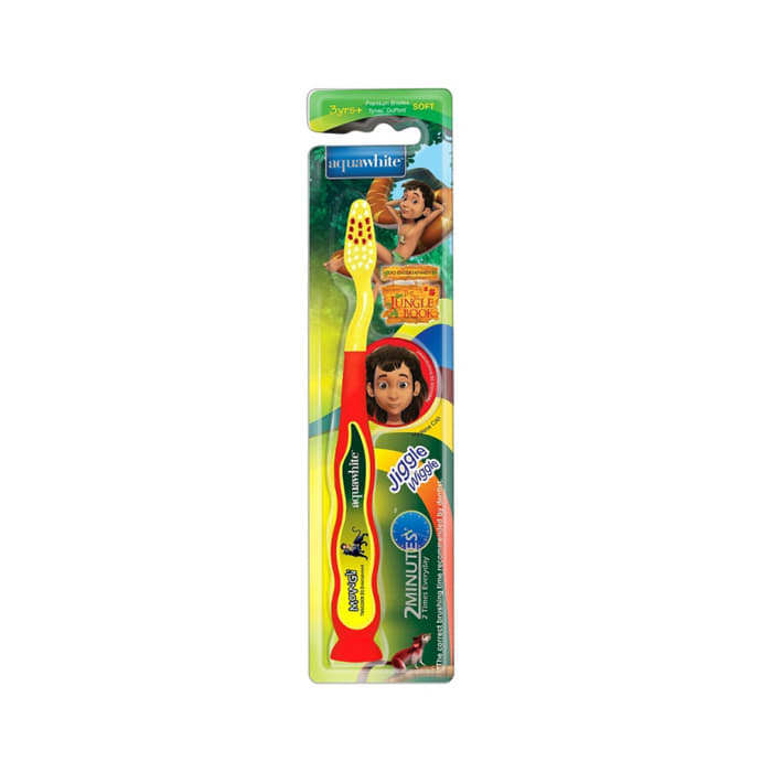 Aquawhite Jiggle Wiggle Toothbrush Red The Jungle Book