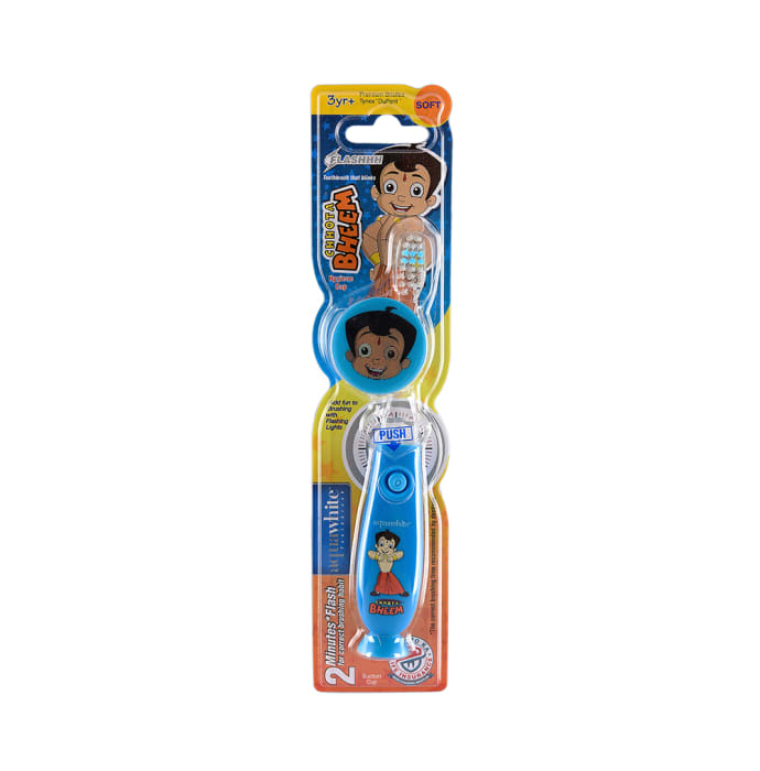 Aquawhite Kids Timer Flashhh Light Toothbrush with Hygiene Cap Blue