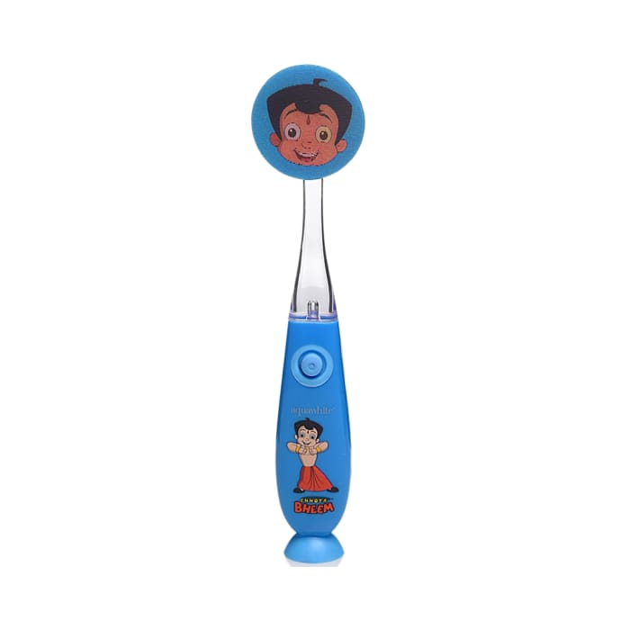 Aquawhite Kids Timer Flashhh Light Toothbrush with Hygiene Cap Blue