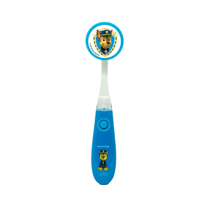 Aquawhite Paw Patrol Flashhh Toothbrush with Hygiene Cup Blue